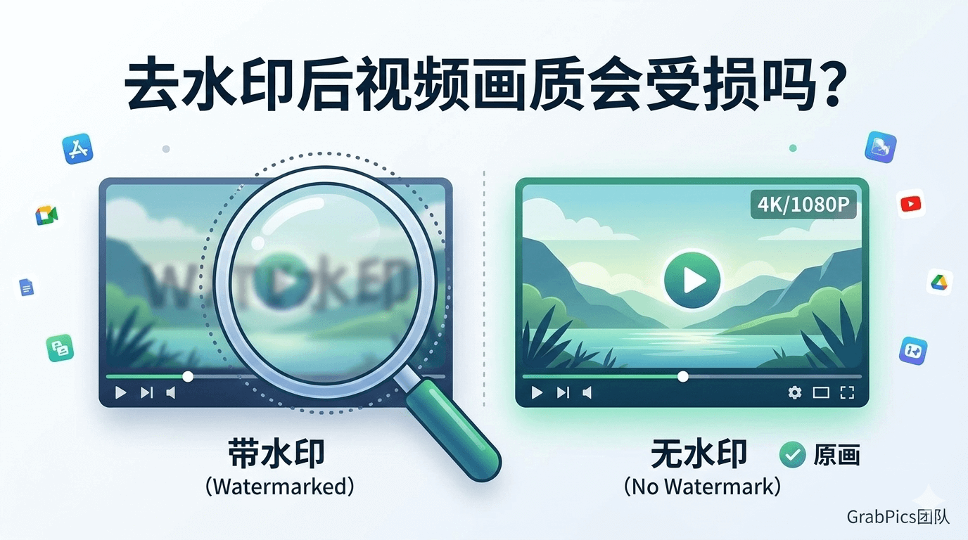 去水印后视频画质会受损吗?